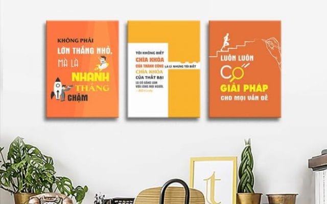 Treo tranh văn phòng đúng cách 