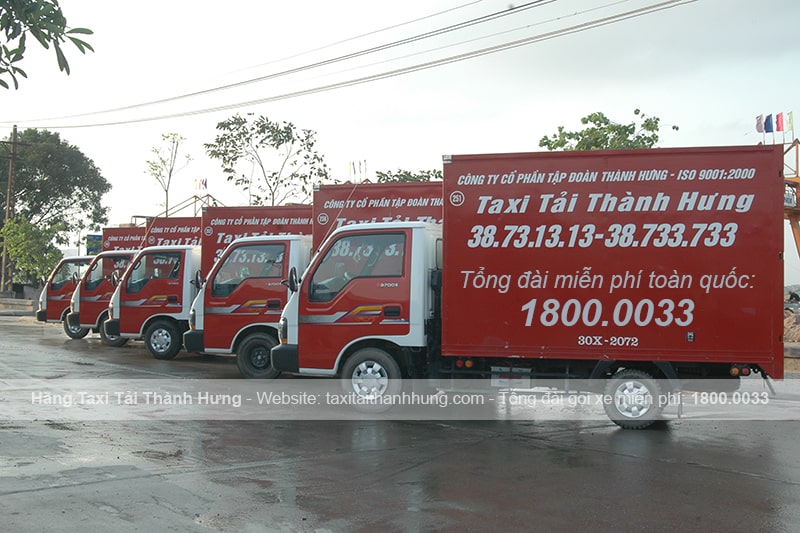 Đoàn xe Taxi Tải Thành Hưng tại Hà Nội sẵn sàng phục vụ khách hàng