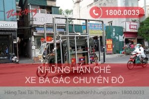 Những hạn chế khi thuê xe ba gác chuyển nhà