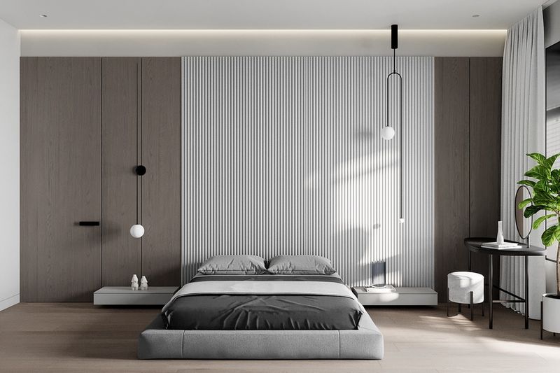 Sử dụng tông màu sáng cho phòng ngủ tối giản