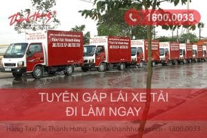 tuyển lái xe